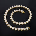 Luxe Heart Tennis Necklace