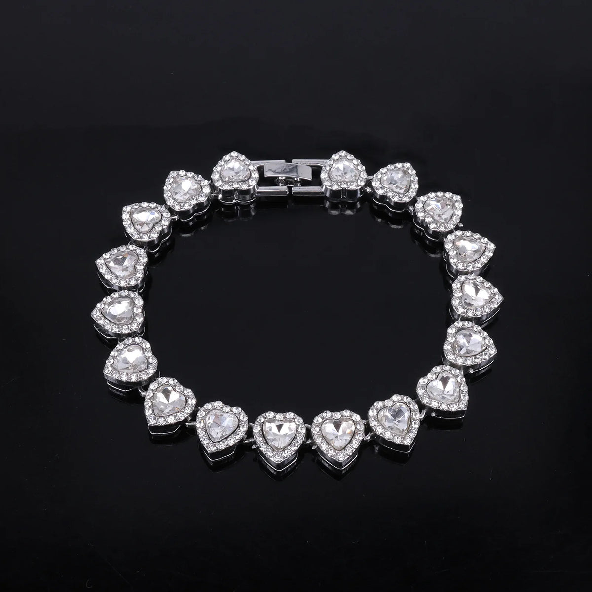 Luxe Heart Tennis Bracelet