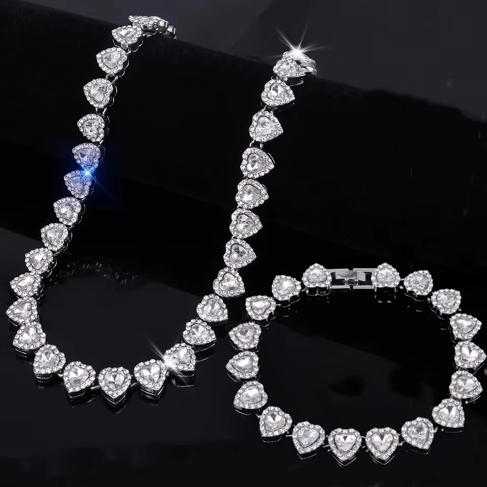 Luxe Heart Tennis Set