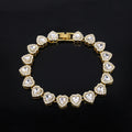 Luxe Heart Tennis Bracelet